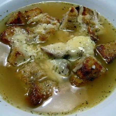 Italian Bread and Cheese Soup