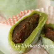 KUIH - Green Tea Mochi with Azuki Bean Filling