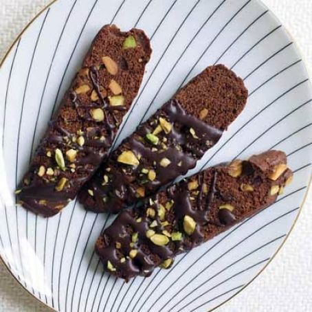 Chocolate-and-Pistachio Biscotti
