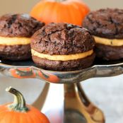 Chocolate Pumpkin Whoopie Pies