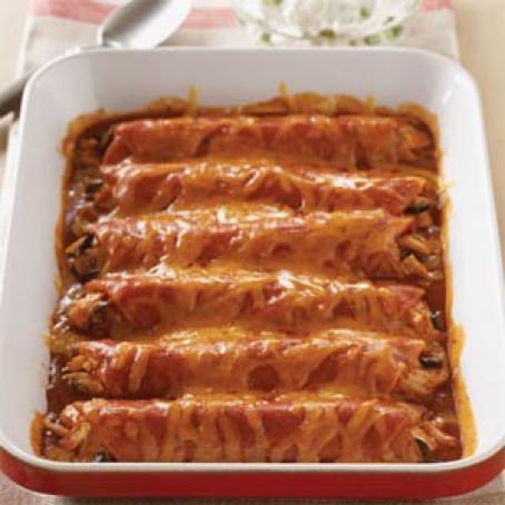Chicken and Black Bean Enchiladas