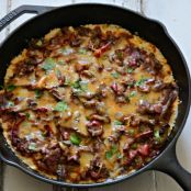 Roasted Pepper and Onion Tamale Bake