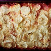 Ombré Potato and Root Vegetable Gratin