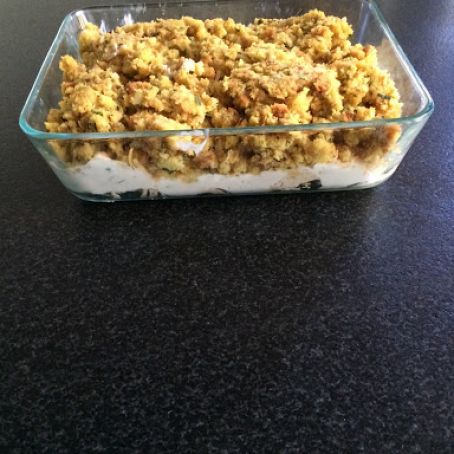 Deconstructed Chicken and Stuffing