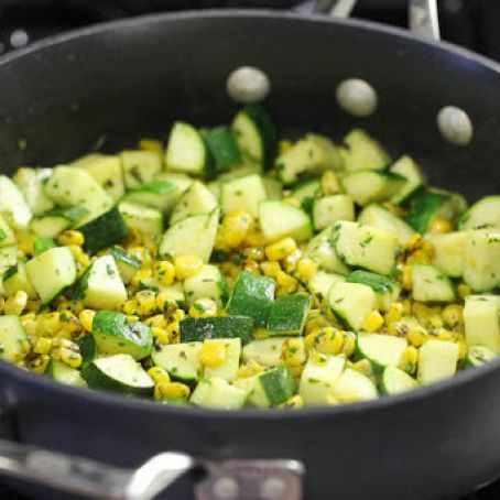 Parmesan Zucchini and Corn