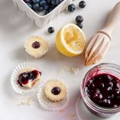 Mini Blueberry Cheesecakes