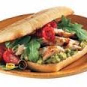 GRILLED CHICKEN & AVOCADO CLUB SANDWICH