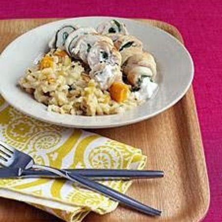 Chicken Roll-Ups With Goat Cheese And Arugula