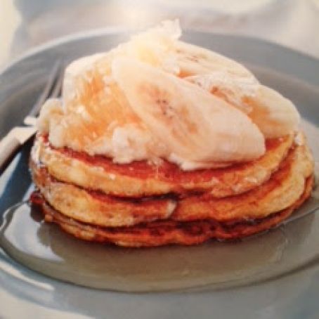 Ginger and Ricotta Pancakes with Fresh Honeycomb
