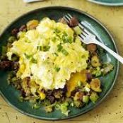 Farmers' Muffin Stuffin' Hash and Eggs