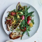 Vegetable Bagna Cauda with Dill Oil