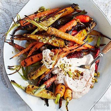 Sides - Char-grilled baby carrots