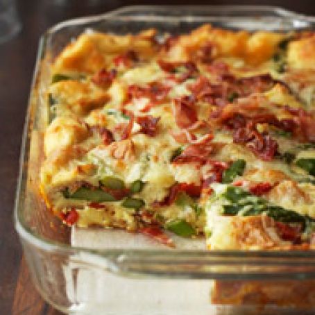 Bacon-Asparagus Strata