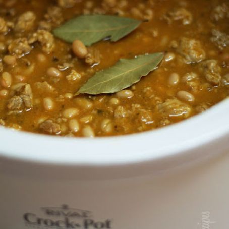 crock pot white bean chili