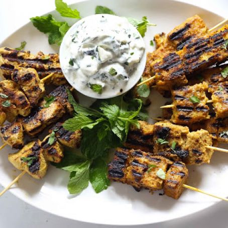 BREAST****Grilled, Yogurt-Marinated Chicken with Cucumber Raita