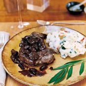 Filet Mignon with Truffled Mushroom Ragoût