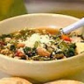 Minestrone Soup with Pasta, Beans and Vegetables