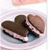 Heart-Shaped Ice-Cream Sandwiches