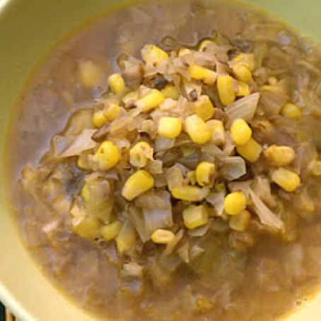 Slow Cooker Asian Corn Cabbage Soup