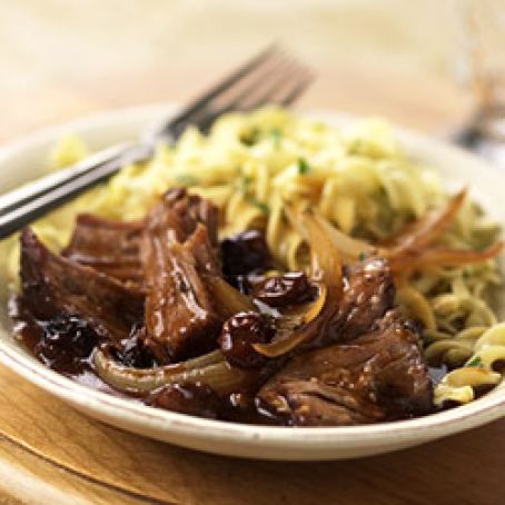 Crockery Pork Roast with Cherries