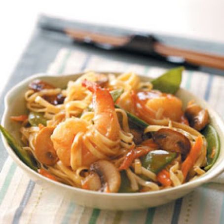 Thai Shrimp Linguine