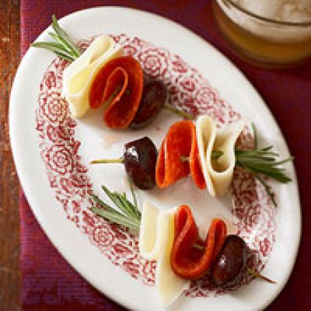 Olive Pepperoni Kabobs