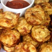 Pepperoni pizza mini puffs