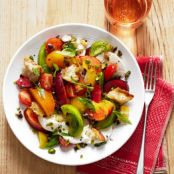 Tomato, Stone Fruit & Fresh Mozzarella Salad