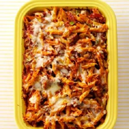 Sausage and Pepperoni Pizza Pasta