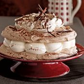 Hot Chocolate Meringue Cake