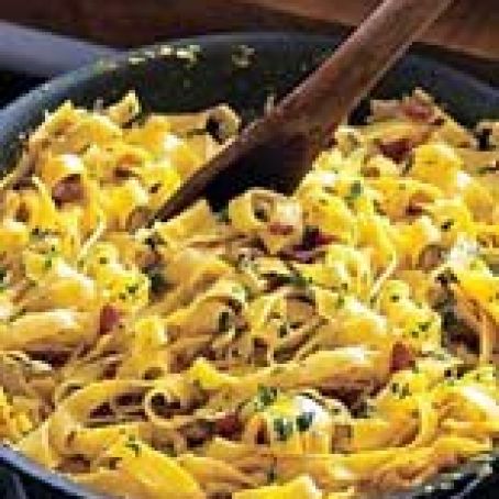 Carbonara with Saffron