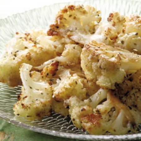 Roasted Cauliflower with Parmesan and Balsamic