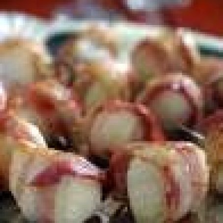 Teriyaki Scallops wrapped in Bacon