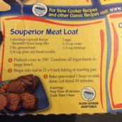 Lipton Souperior Meat Loaf