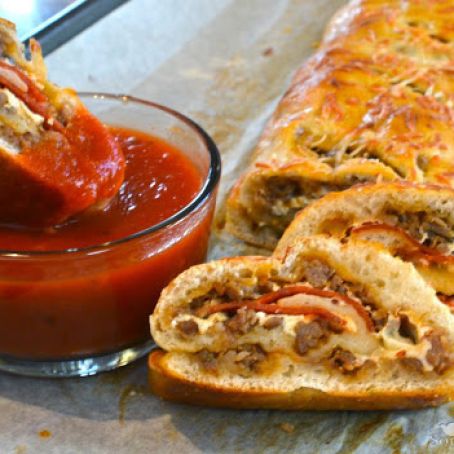 Sausage & Pepperoni Stromboli
