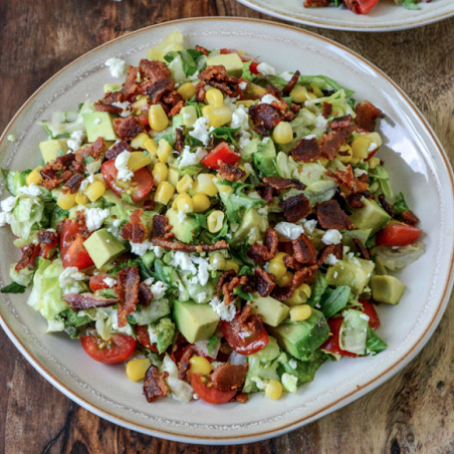 BLT Chopped Salad with Corn, Feta + Avocado