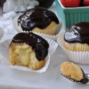 Boston Cream Cupcakes, GF