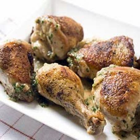 Stovetop Roast Chicken with Lemon-Herb Sauce