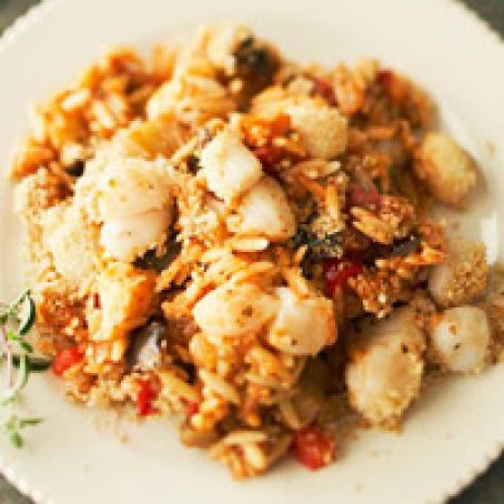 Meals (Mediterranean Scallops Casserole)