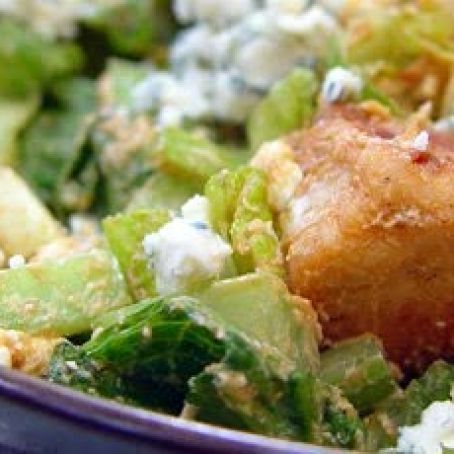 Buffalo Chicken Wing Salad with Blue Cheese