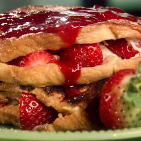 Paula's Strawberry-Cream Cheese Stuffed French Toast