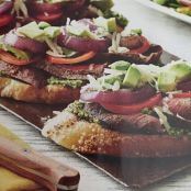 California Steak Sandwiches with Cilantro Pesto