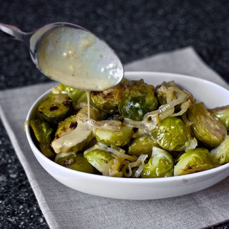 Dijon-Braised Brussel Sprouts