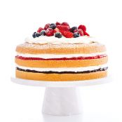 Summer Berry Chiffon Cake