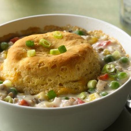 Biscuit-Topped Turkey Pot Pies