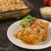 Chicken & Corn Enchilada Casserole