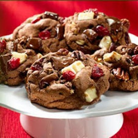 Ultimate Triple Chocolate Chunk Cookies