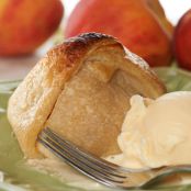Peach Praline Dumplings with Sweet Cream