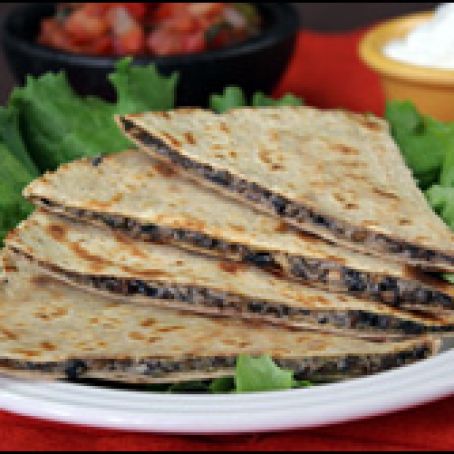 Gooey Mushroom Quesadilla