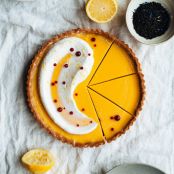 Lemon & Earl Grey Tart with Buttermilk Chantilly